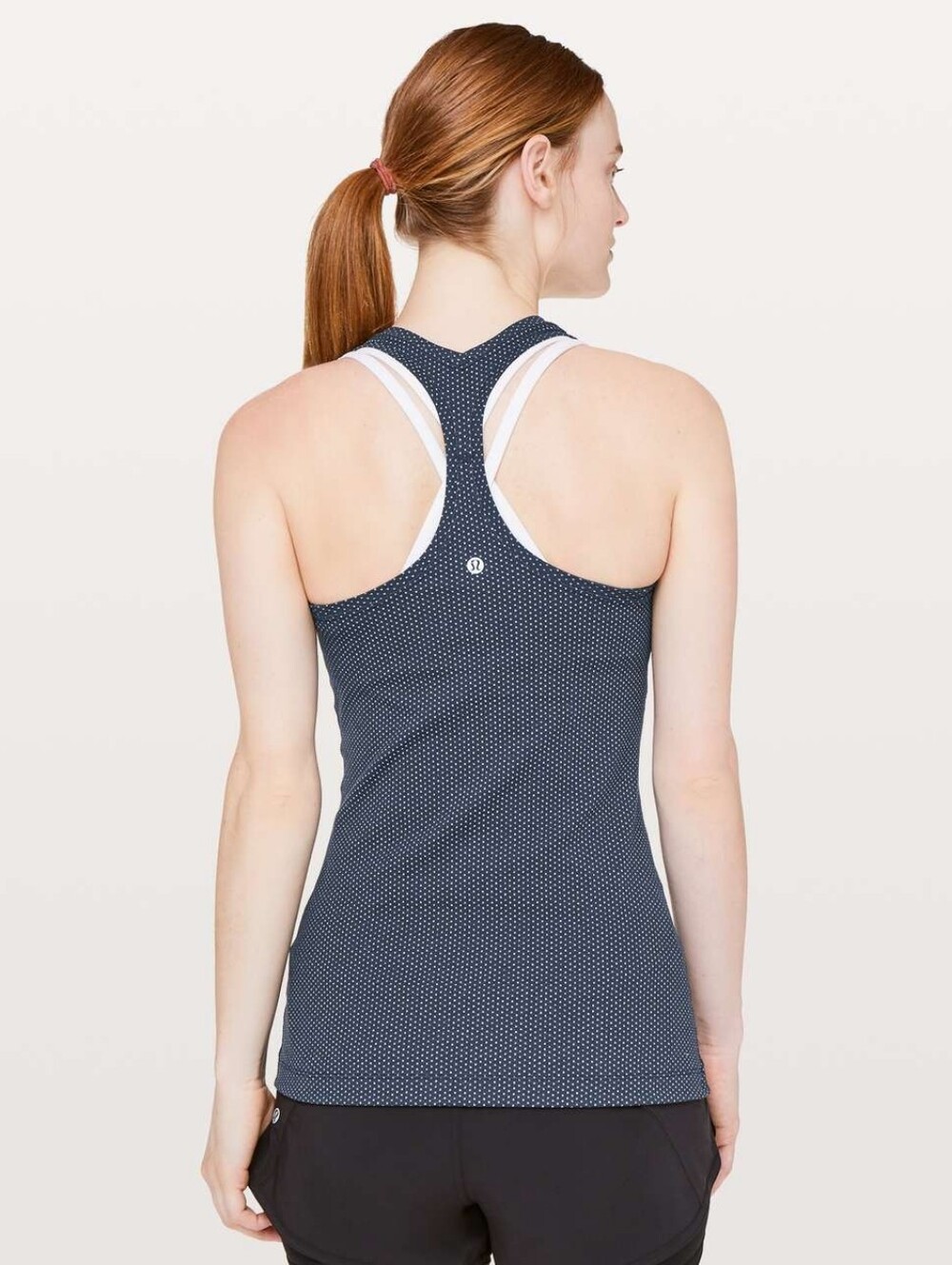 Lululemon Cool Racerback I Pacific Pointe Jacquard True Navy Onyx Blue